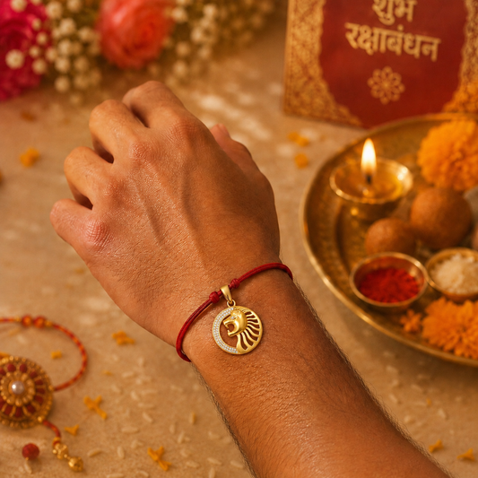 Lion Rakhi cum Pendant
