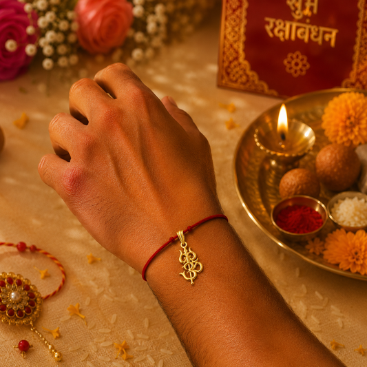 OM Trishul Rakhi cum Pendant