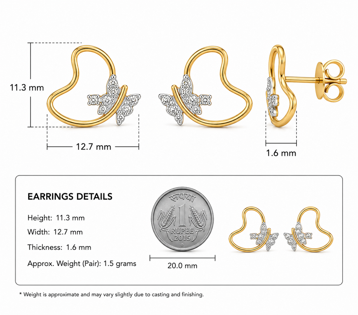 The Open Blossom Stud Earrings