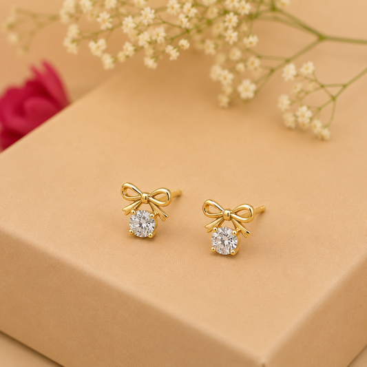 The Diamond Bow Earrings