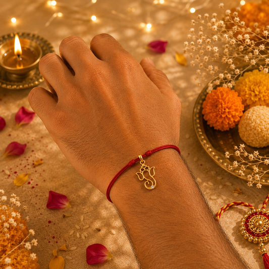 Lord Ganesha Rakhi cum Pendant