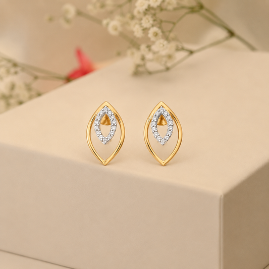 The Marquise Diamond Halo Earrings