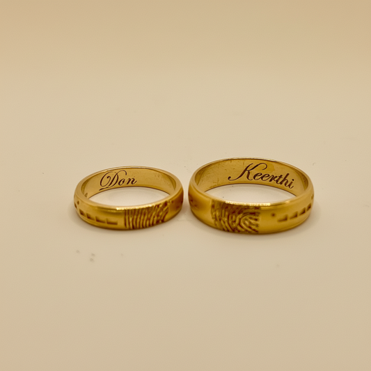 Morse Code Fingerprint Ring