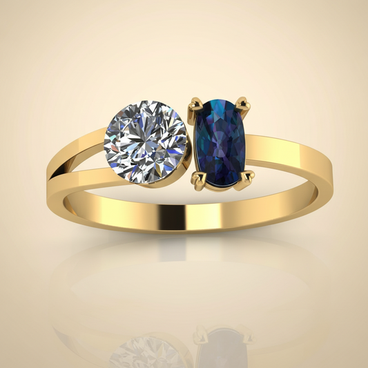 Toi et Moi Ring – Midnight Sparkle Edition
