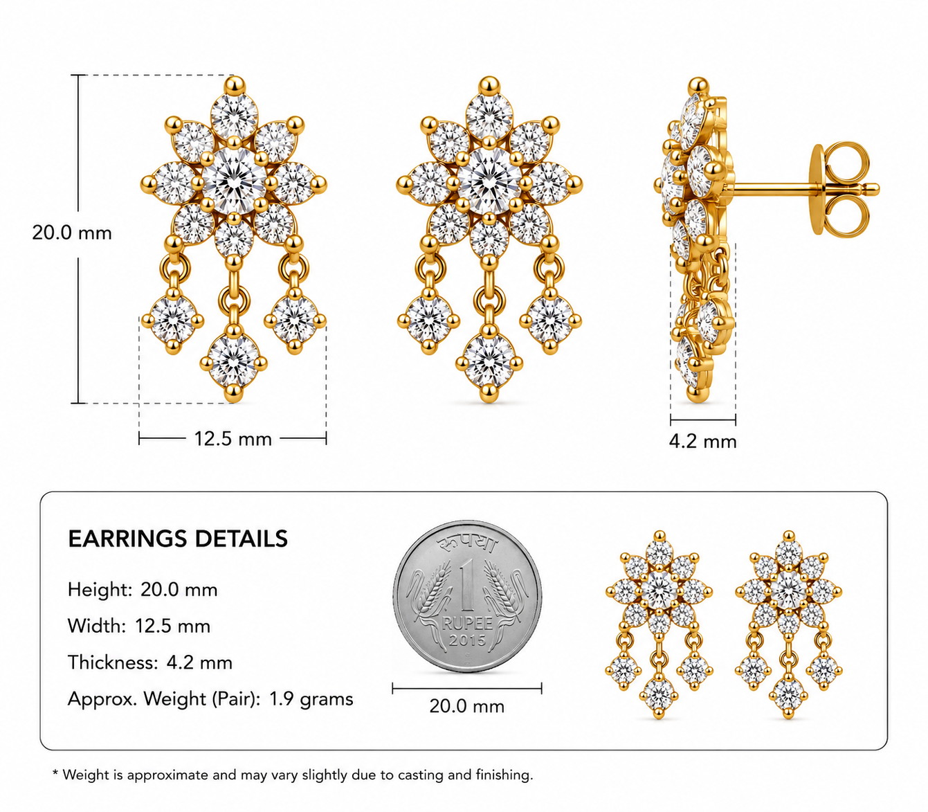 The Diamond Chandelier Earrings