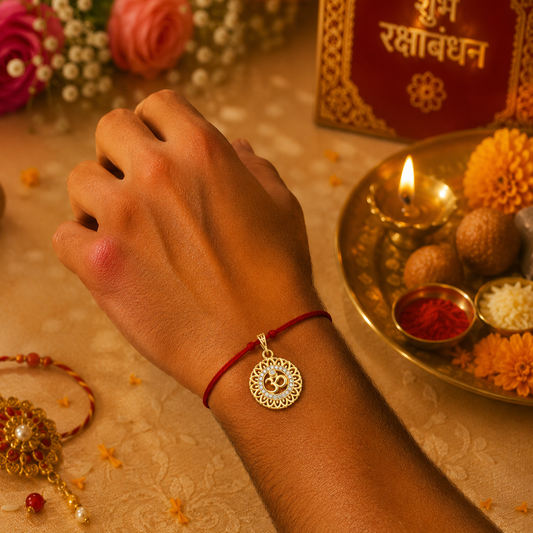 OM Mandala Rakhi cum Pendant