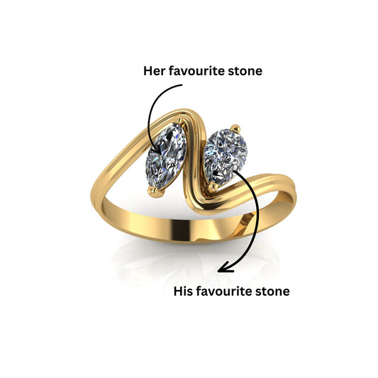 Marquise Melody Ring