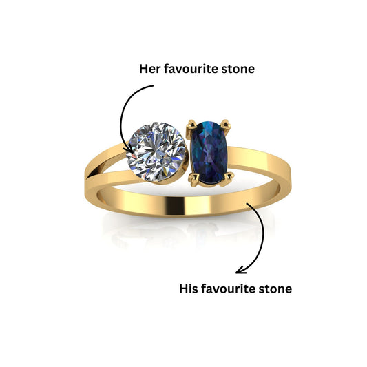 Toi et Moi Ring – Midnight Sparkle Edition