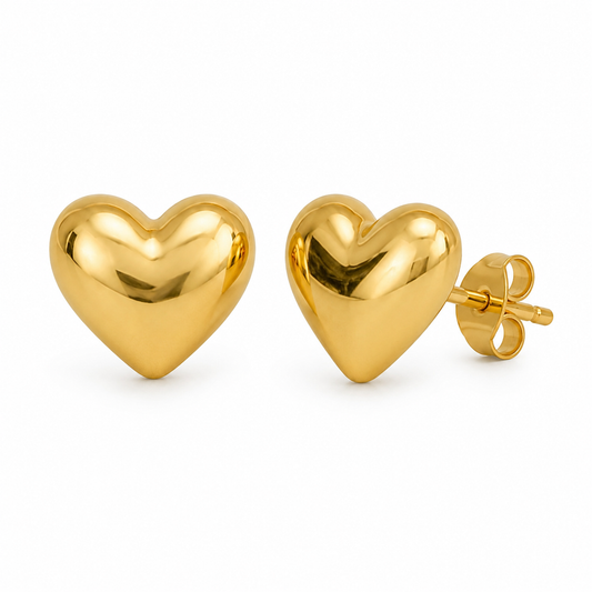 The Heart Stud Earrings
