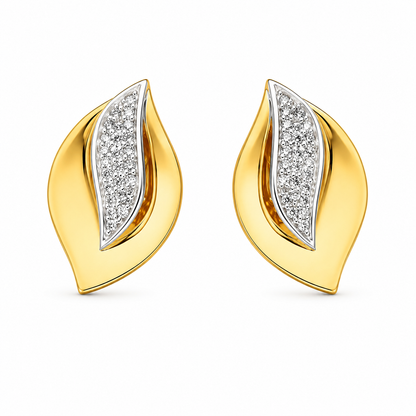 The Leaf Marquise Stud Earrings