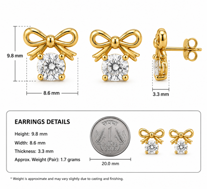 The Diamond Bow Earrings