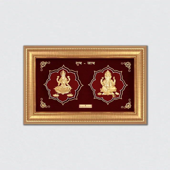 Lakshmi & Ganesha Painting (Size M)