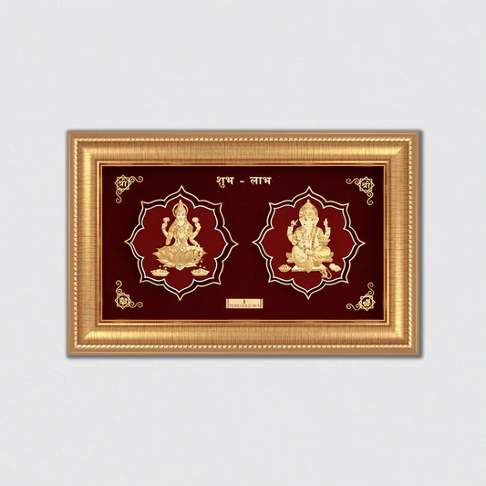 Lakshmi & Ganesha Painting (Size M)