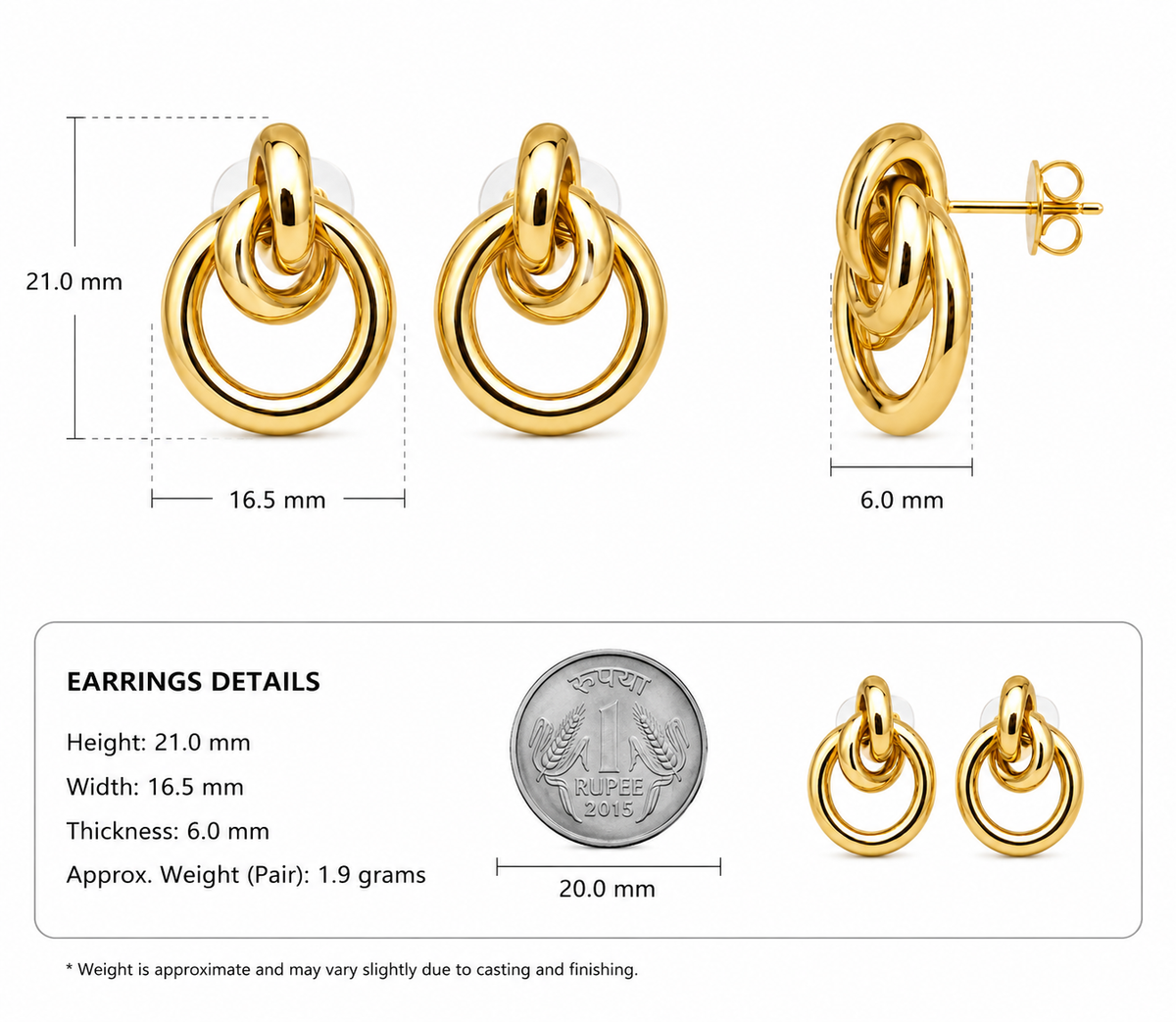 The Luminous Knot Earrings