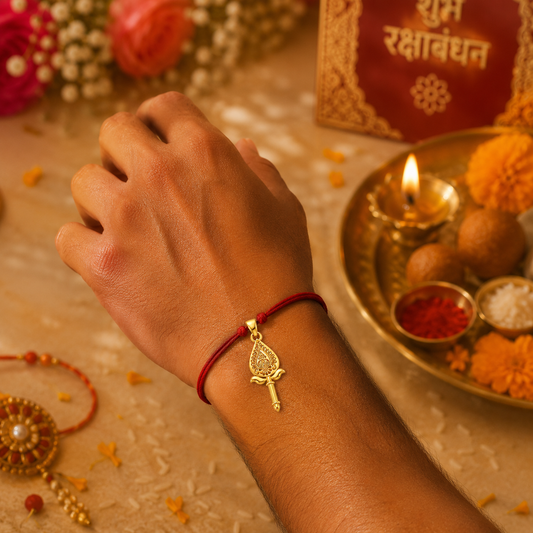 Lord Murugan Vel Rakhi cum Pendant