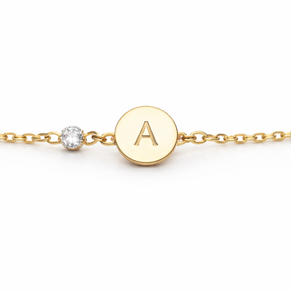 Minimal initial bracelet