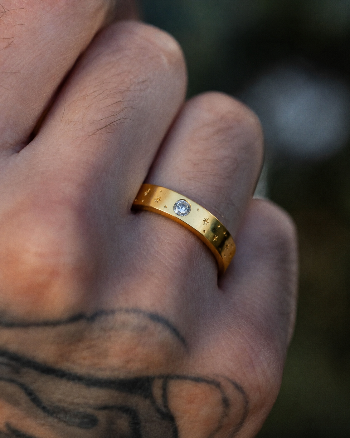 Stars band ring