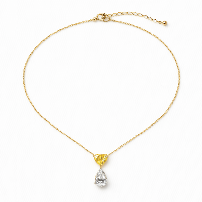 Dripping heart necklace