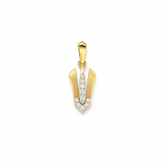 Diamond Vaishnav Tilak Rakhi cum Pendant