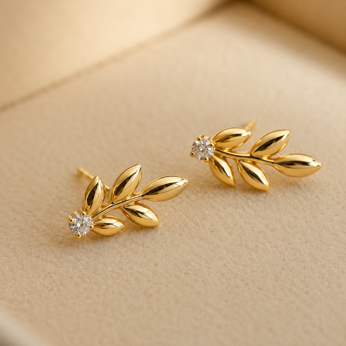 The Olive Branch Stud Earrings