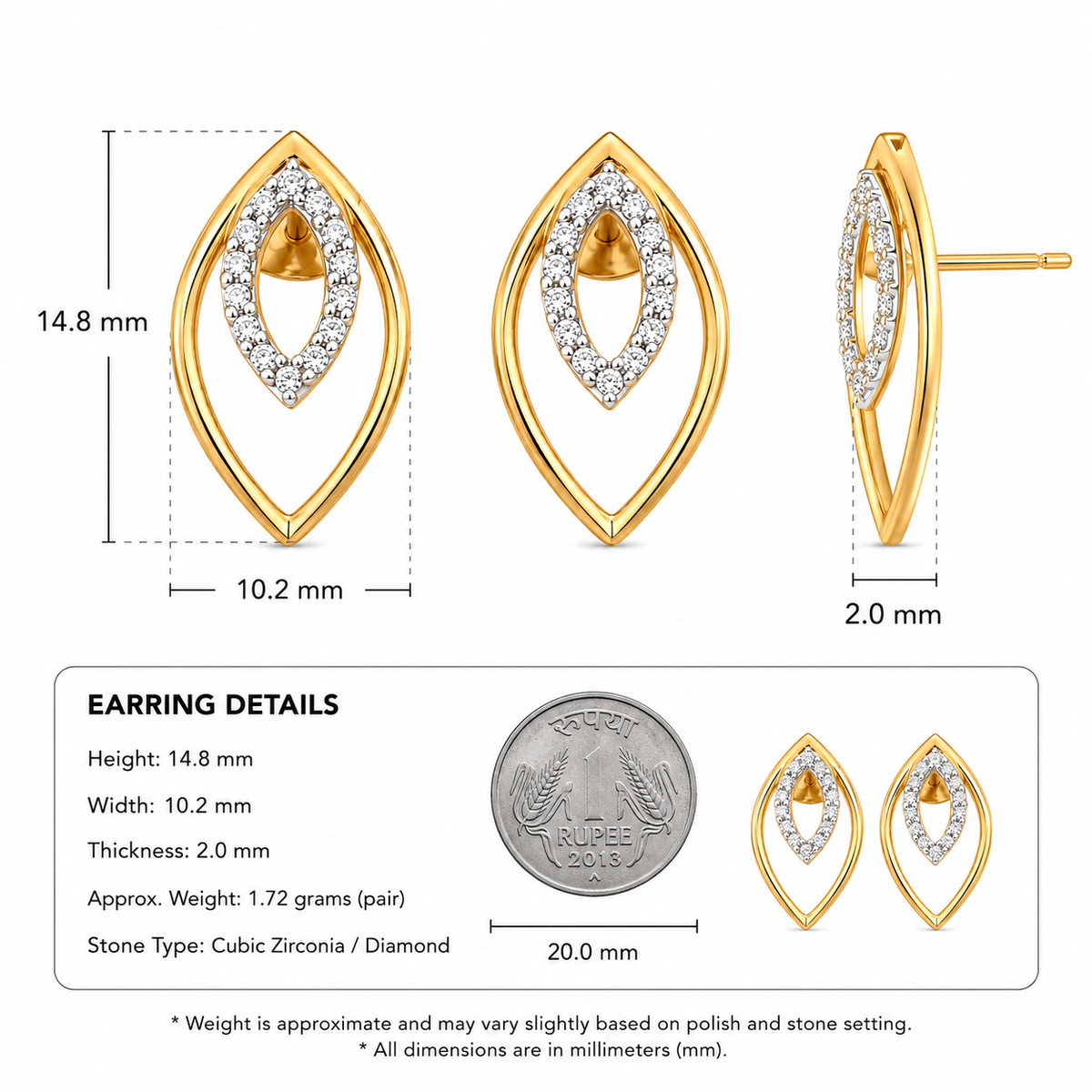The Marquise Diamond Halo Earrings