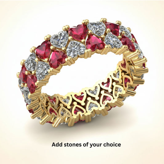 Double Row Eternity Band