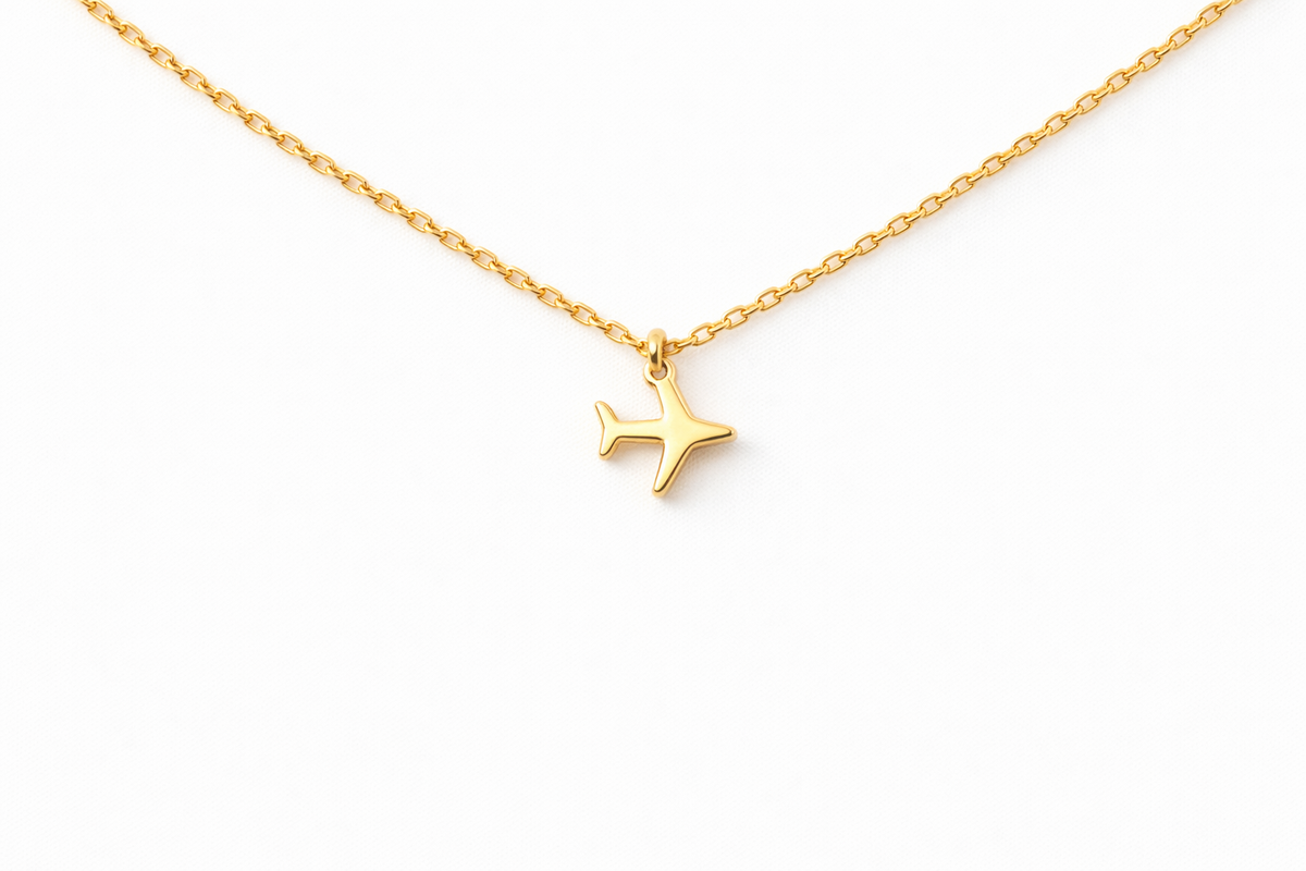 Plane necklace
