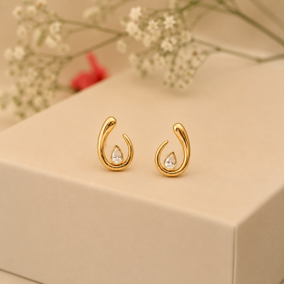 The Droplet Stud Earrings