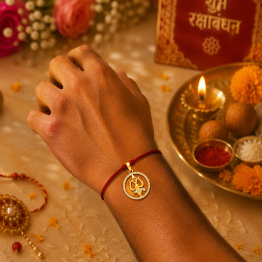 Om Shivling Rakhi cum Pendant