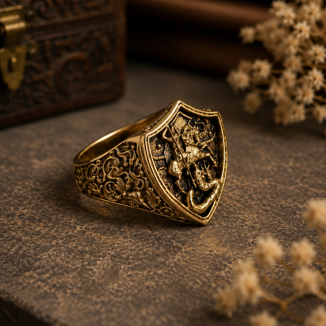 Saint George Signet Ring