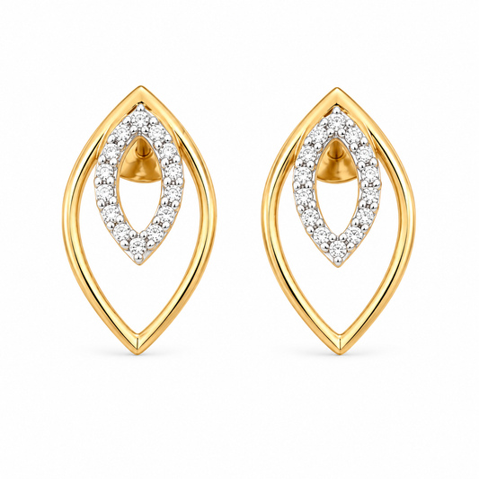 The Marquise Diamond Halo Earrings