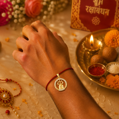 Shiva Linga Rakhi cum Pendant