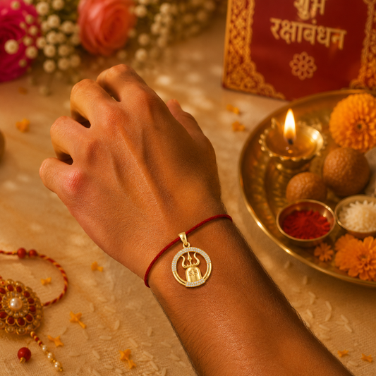 Shiva Linga Rakhi cum Pendant