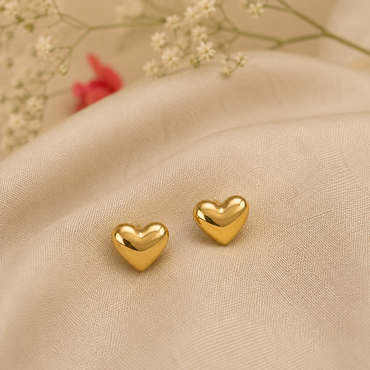 The Heart Stud Earrings