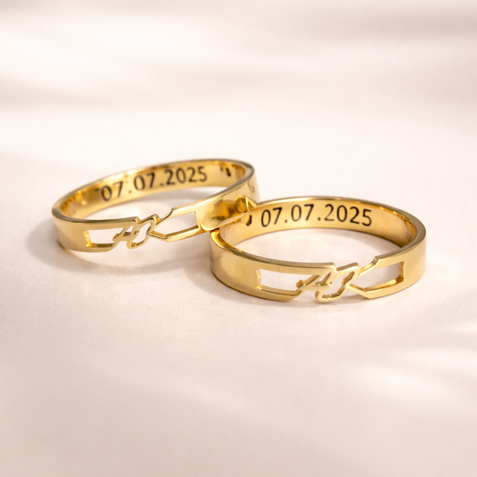 Custom Initial Couple Rings