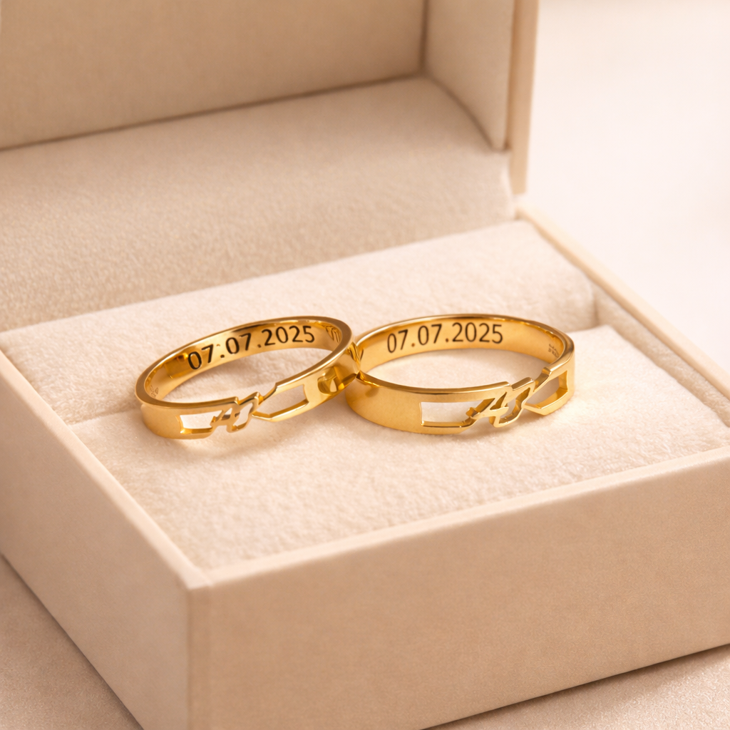Custom Initial Couple Rings