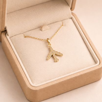 Premium Airplane Diamond Pendant