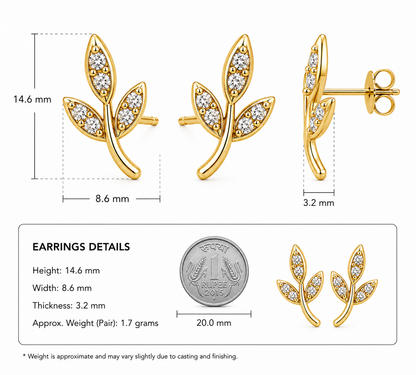 The Leaves Stud Earring