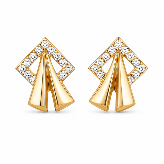 The Geometric Arrow Earrings
