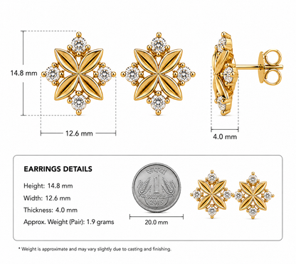 The Floral Radiance Earrings