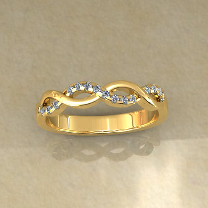 Double Infinity Diamond Ring