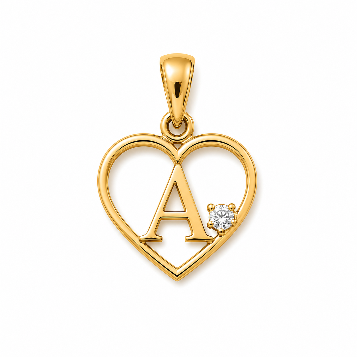 Heart Alphabet Rakhi cum Pendant
