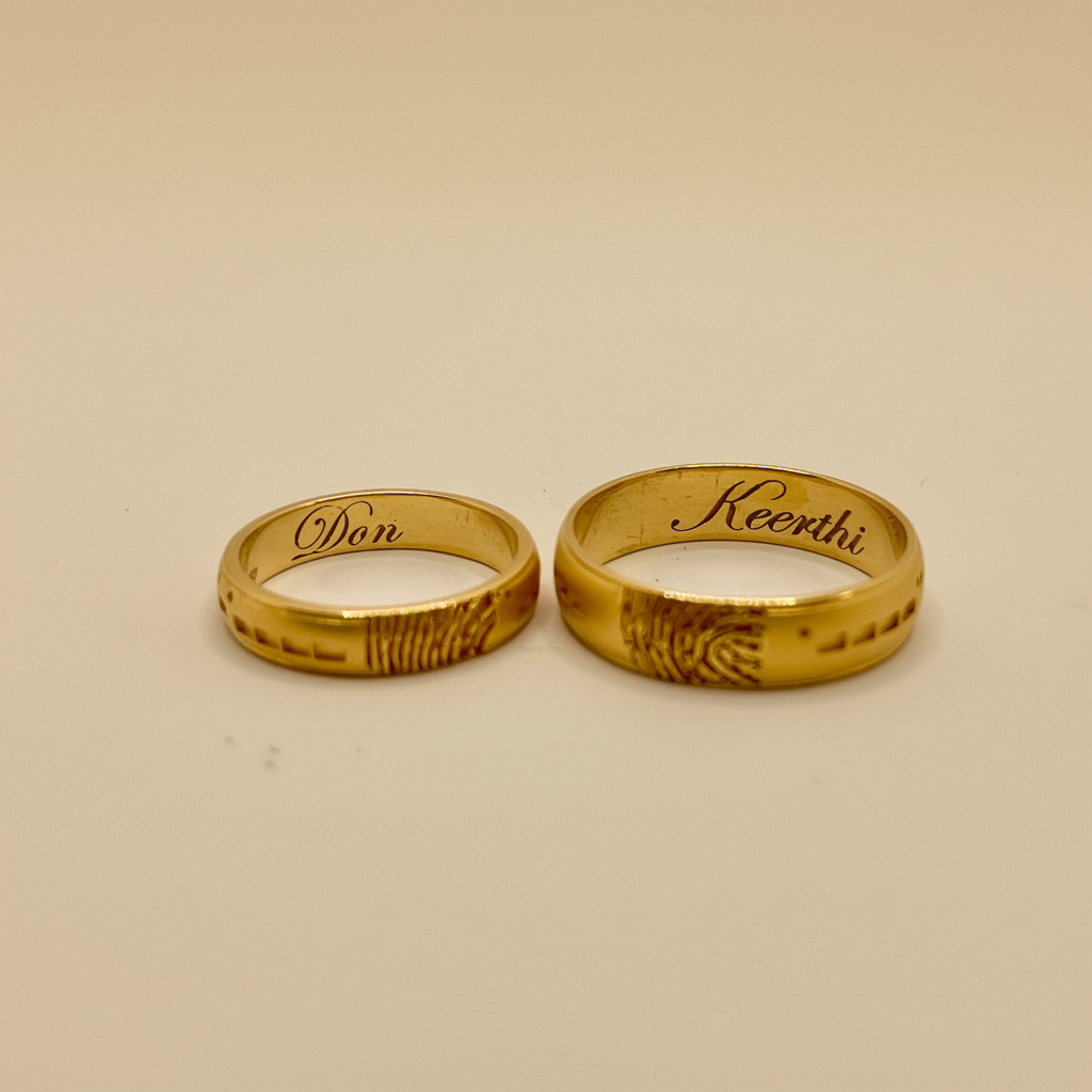 Morse Code Fingerprint Ring