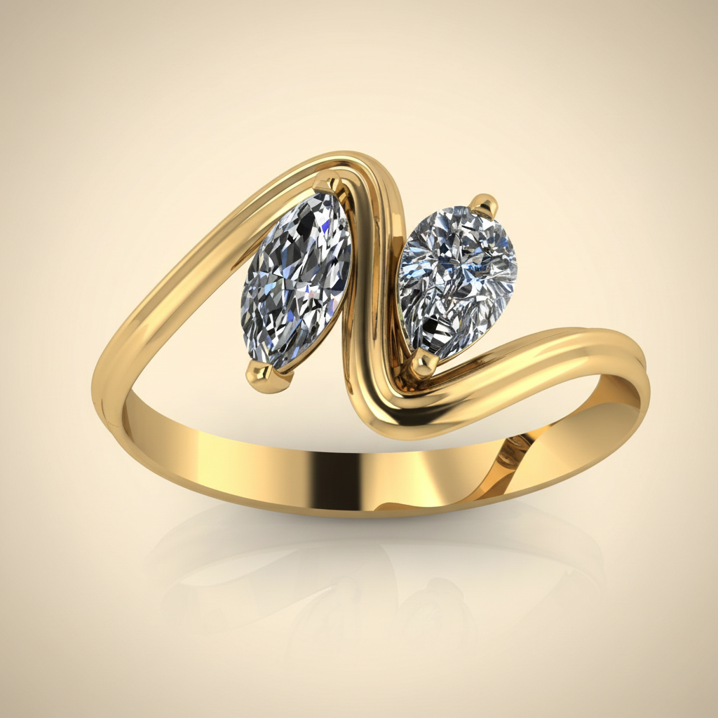 Marquise Melody Ring