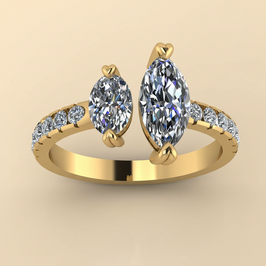 Toi et Moi Dual Marquise Diamond Ring