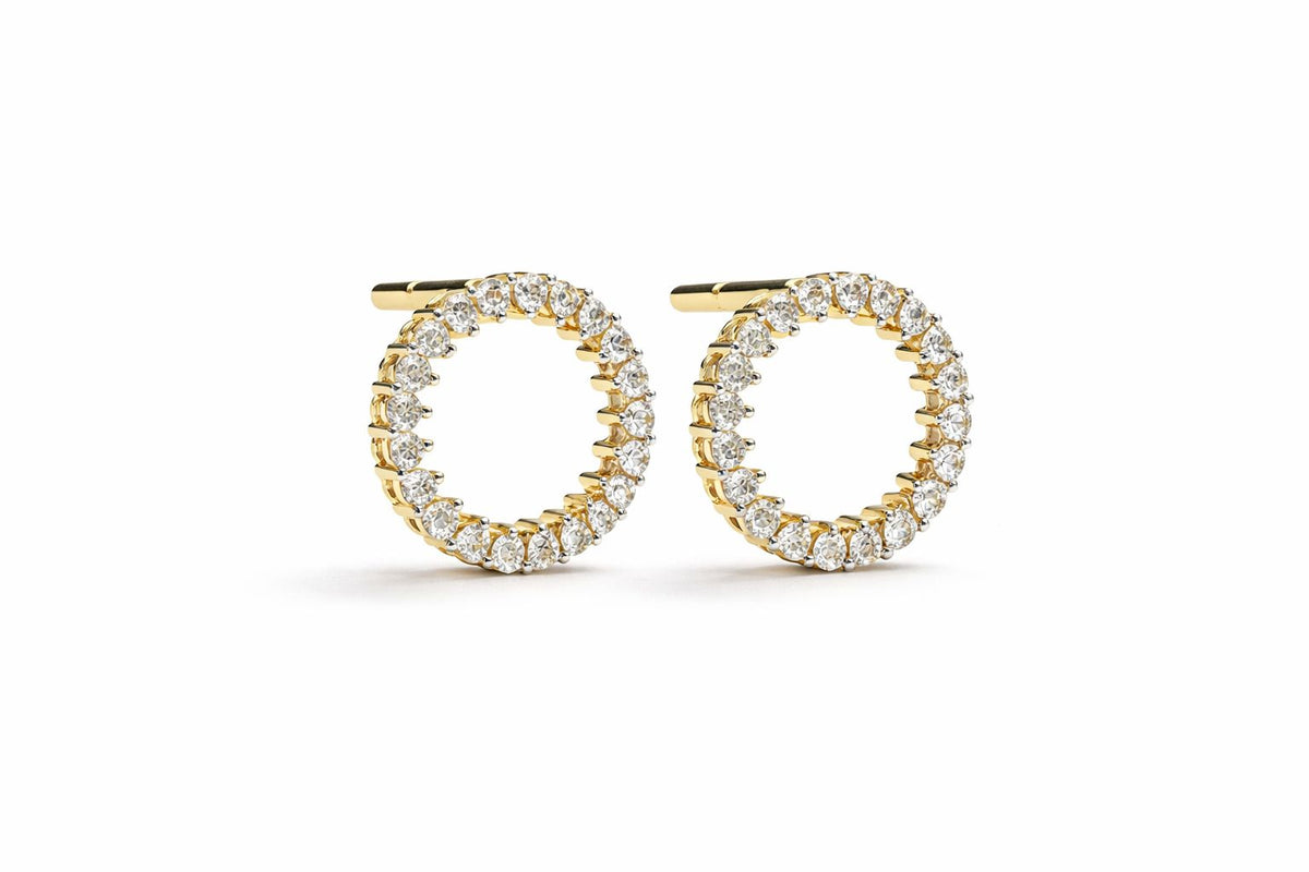 Eternal Sparkle Diamond Hoop Earrings