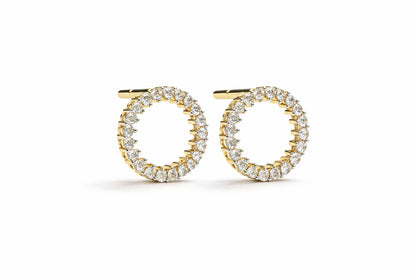 Eternal Sparkle Diamond Hoop Earrings