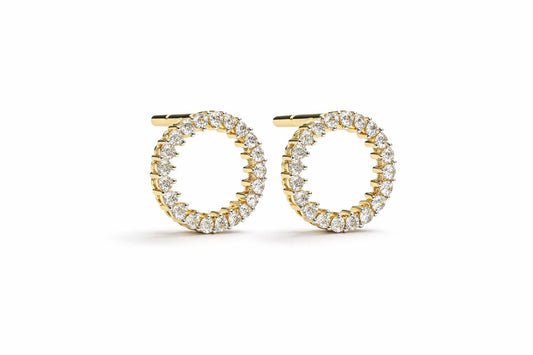 Eternal Sparkle Diamond Hoop Earrings