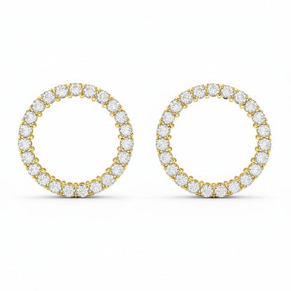 Eternal Sparkle Diamond Hoop Earrings