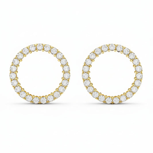 Eternal Sparkle Diamond Hoop Earrings